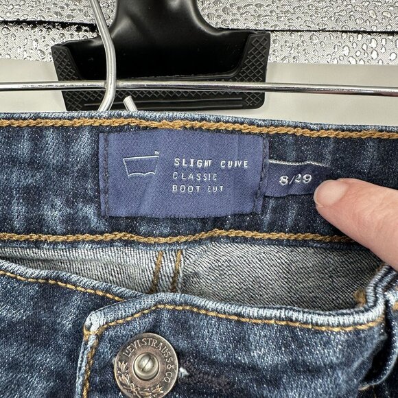 Levis Women's Jeans Slight Curve Classic Boot Cut Size 8 - Picture 5 of 5